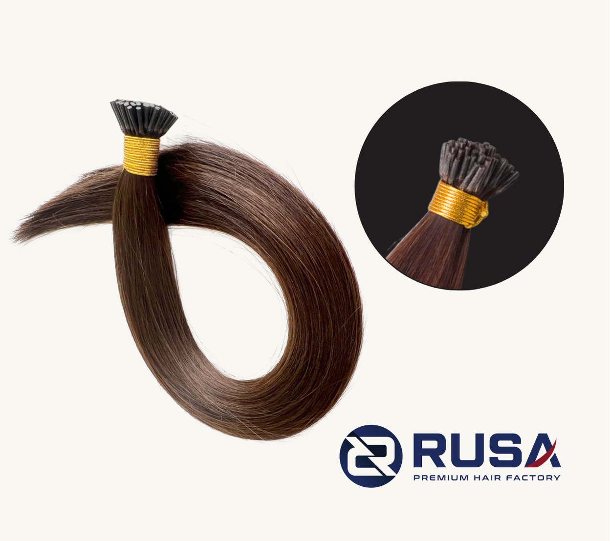 Straight I-Tip Hair Extensions 
