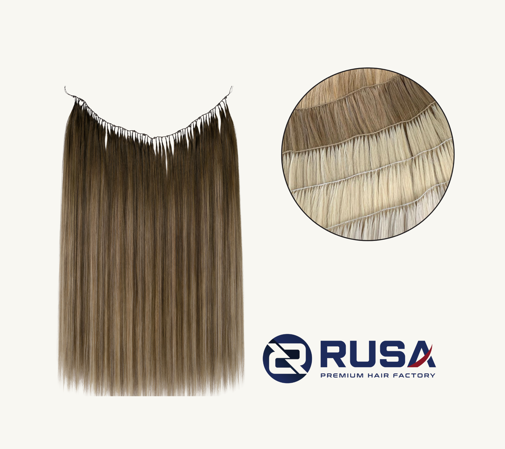 Straight Feather Weft Hair Extensions