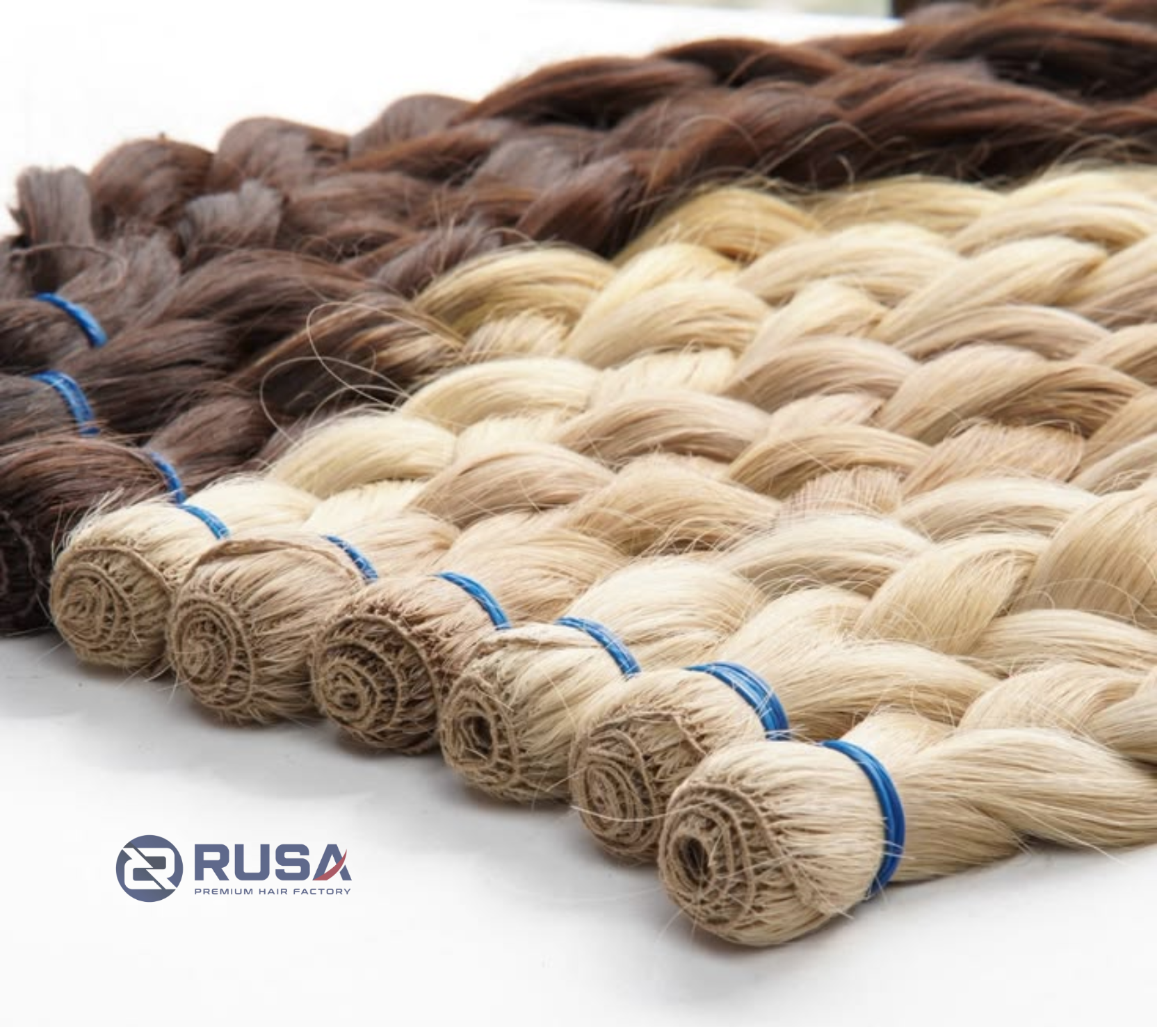 Straight Feather Weft Hair Extensions
