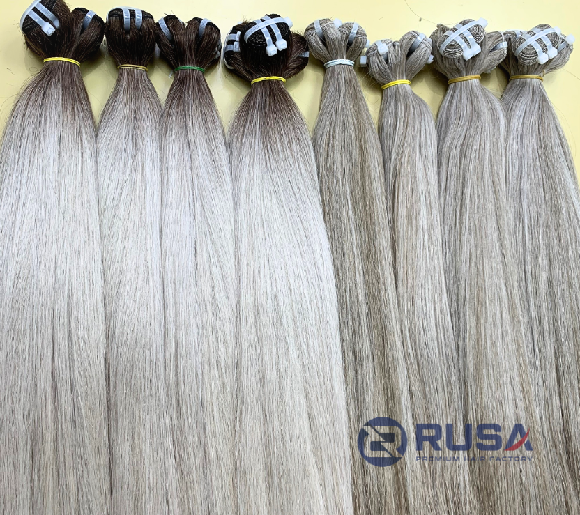 Straight Machine Weft Hair Extensions